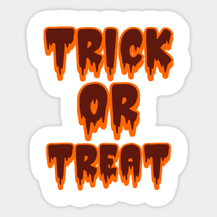 Halloween Trick Or Treat Sticker